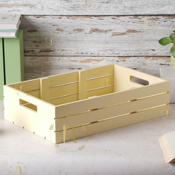 Large Wooden Box - Basket | Organizer | Crate