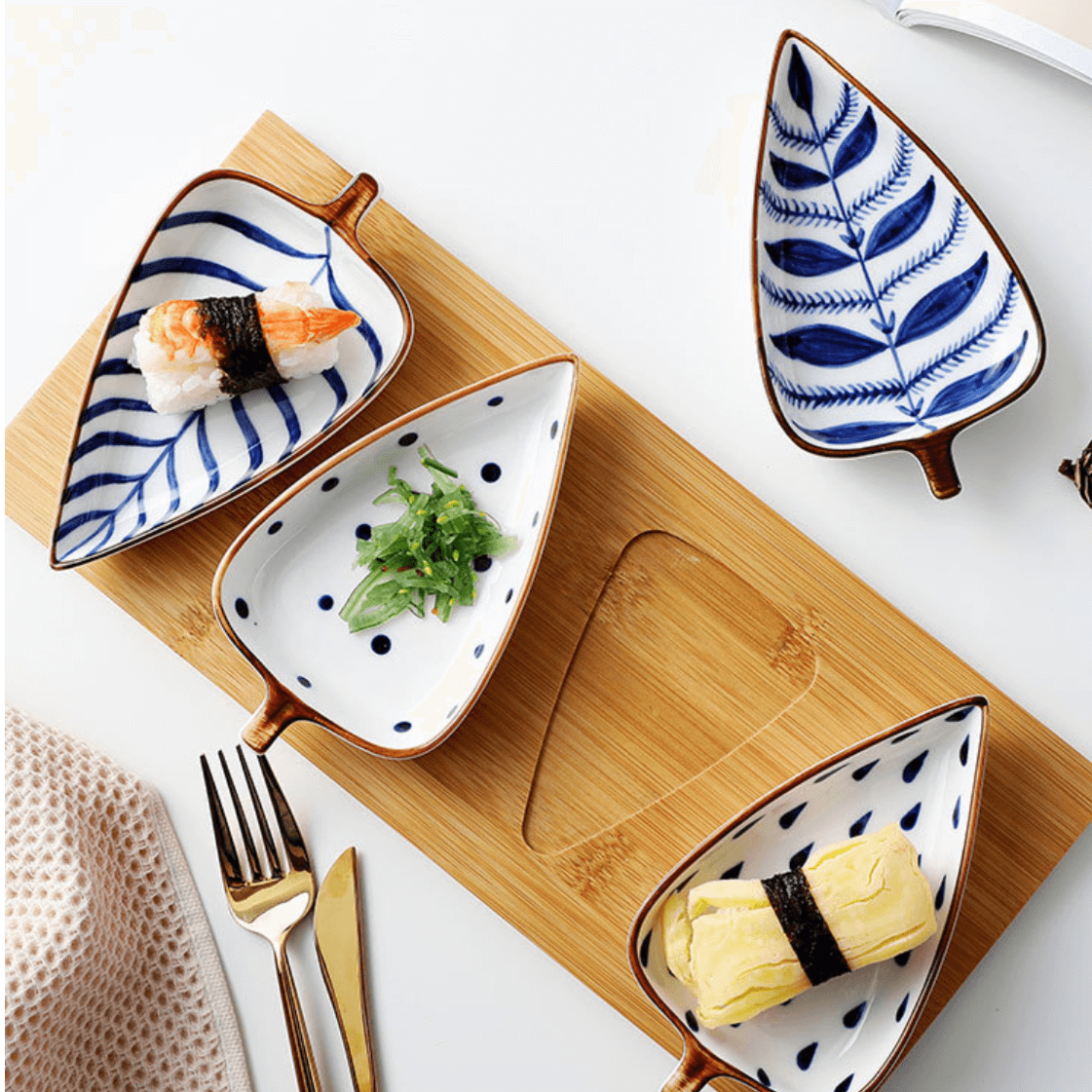 Leaf Platter - Ceramic platter, serving platter, fruit platter | Plates for dining table & home decor