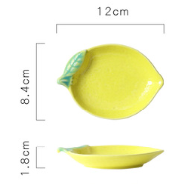 Lemon Dish - Serving plate, small plate, snacks plates | Plates for dining table & home decor