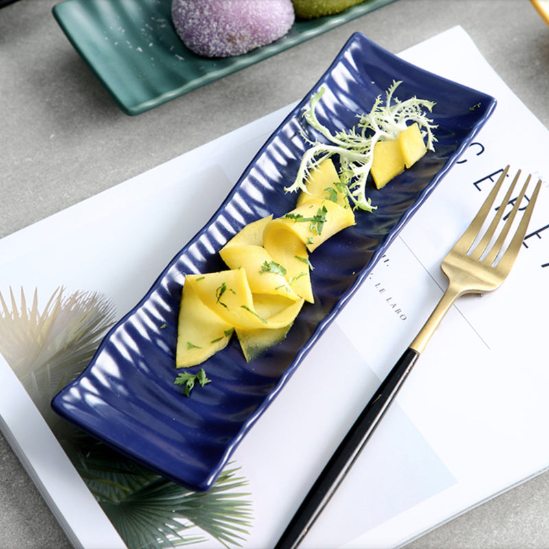 Long Serving Platter - Ceramic platter, serving platter, fruit platter | Plates for dining table & home decor