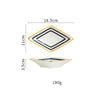 Nitori Diamond Plate - Serving plate, snack plate, dessert plate | Plates for dining & home decor