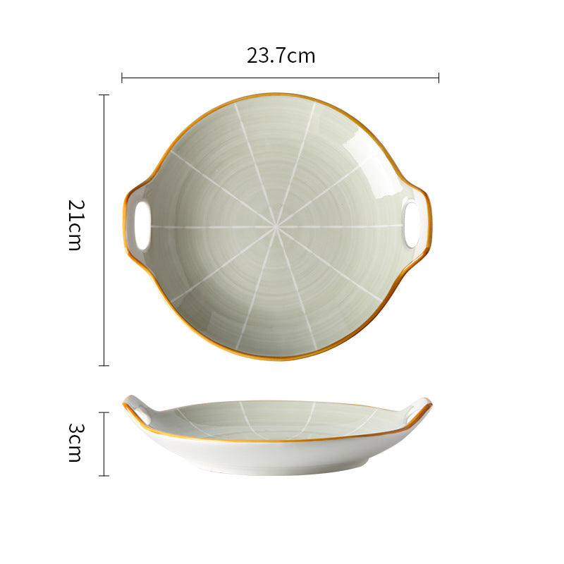 Willow Baking Plate - Ceramic platter, serving platter, fruit platter | Plates for dining table & home decor