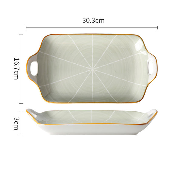 Willow Serving Plate - Ceramic platter, serving platter, fruit platter | Plates for dining table & home decor