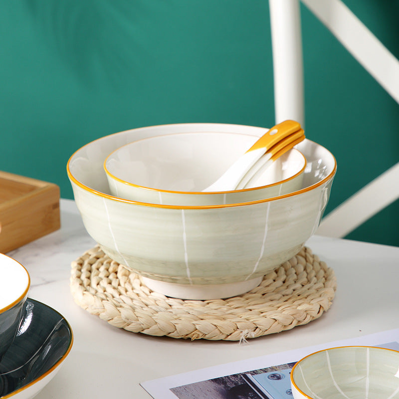 Willow Serving Bowl Large - Bowl, ceramic bowl, serving bowls, noodle bowl, salad bowls, bowl for snacks, large serving bowl | Bowls for dining table & home decor