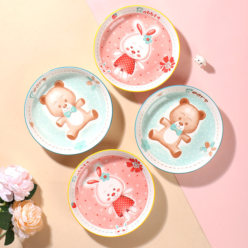 Rabbit Plate - Serving plate, snack plate, dessert plate | Plates for dining & home decor