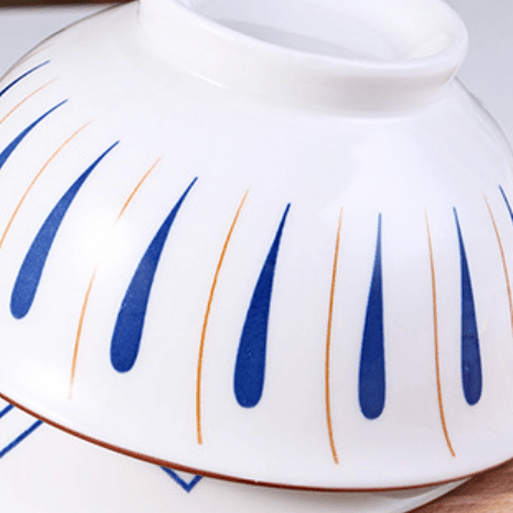 Abstract Design Bowl Set of 2 - Bowl, soup bowl, ceramic bowl, snack bowls, curry bowl, popcorn bowls | Bowls for dining table & home decor