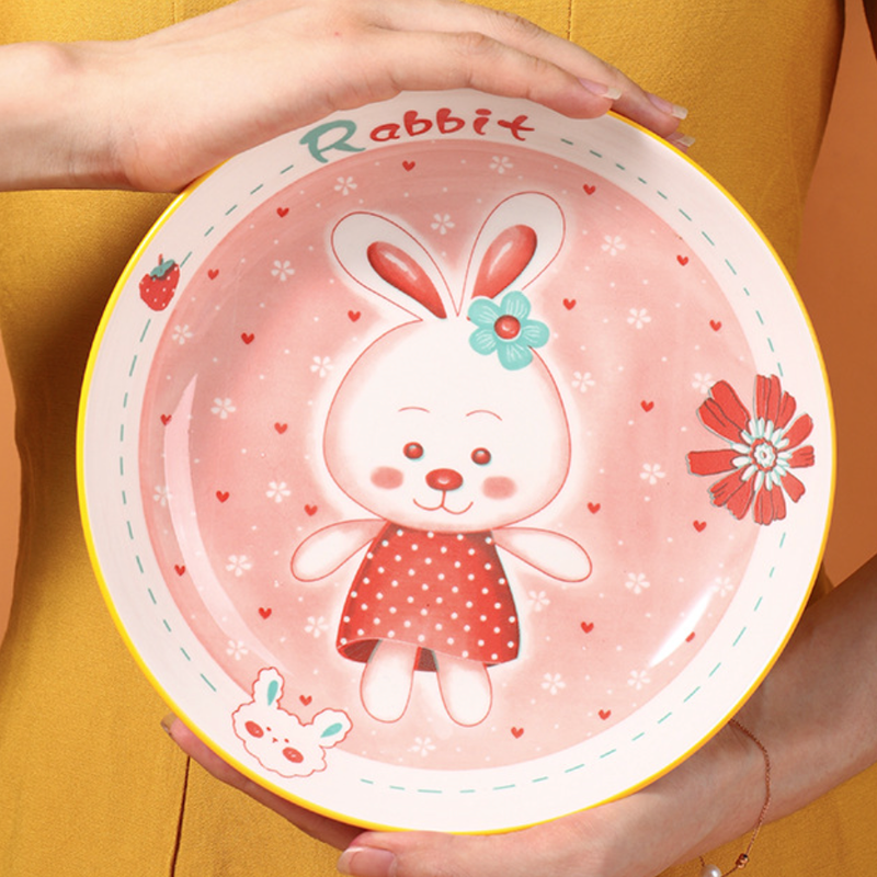 Rabbit Plate - Serving plate, snack plate, dessert plate | Plates for dining & home decor