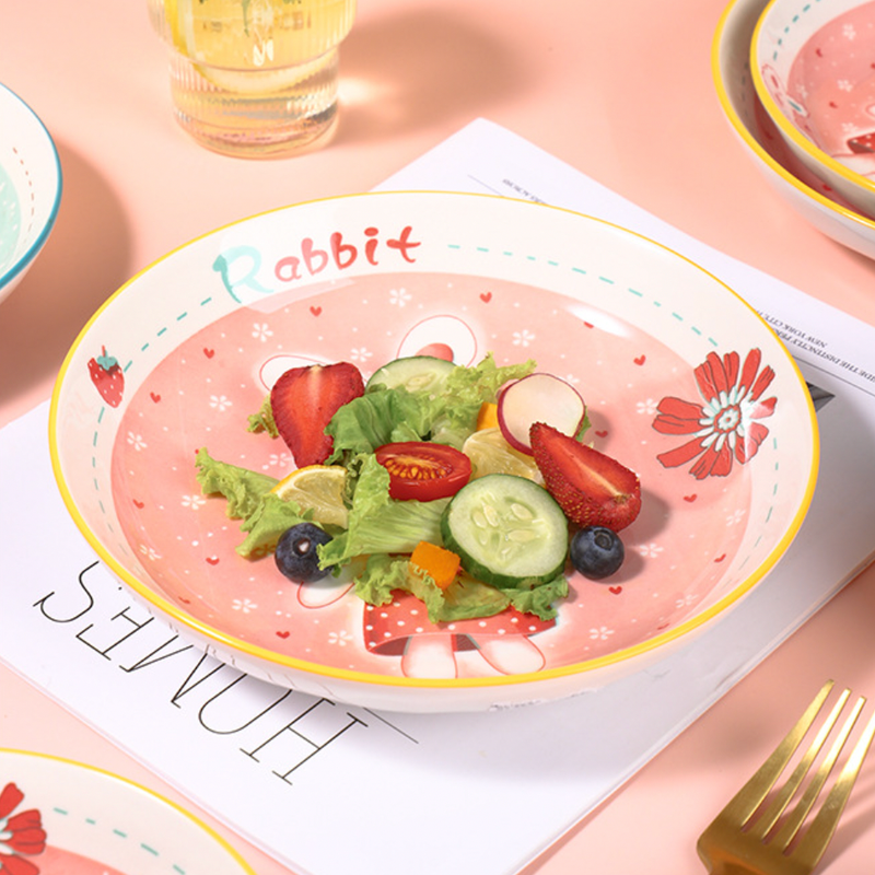 Rabbit Snack Plate - Serving plate, snack plate, dessert plate | Plates for dining & home decor