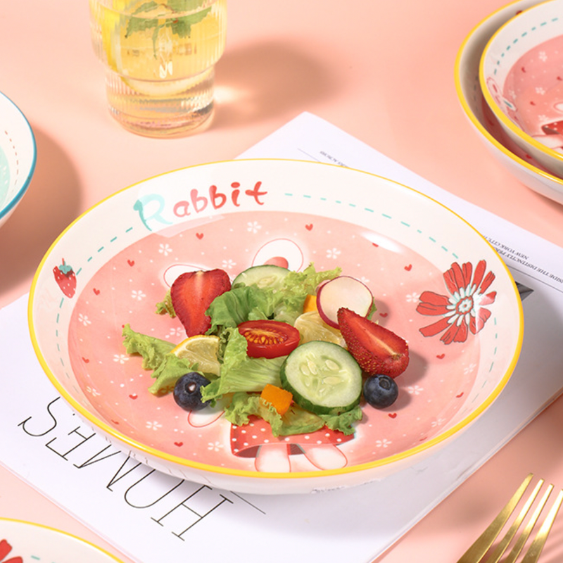 Rabbit Plate - Serving plate, snack plate, dessert plate | Plates for dining & home decor