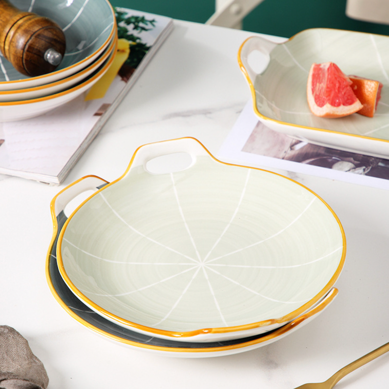 Willow Baking Plate - Ceramic platter, serving platter, fruit platter | Plates for dining table & home decor