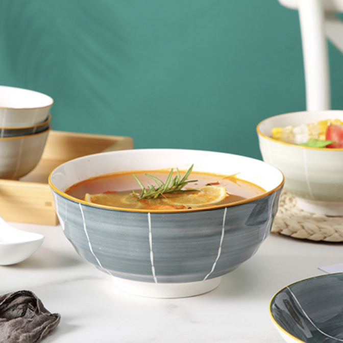 Willow Serving Bowl Large - Bowl, ceramic bowl, serving bowls, noodle bowl, salad bowls, bowl for snacks, large serving bowl | Bowls for dining table & home decor