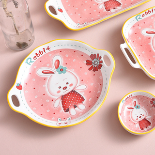 Bunny Plate With Handle