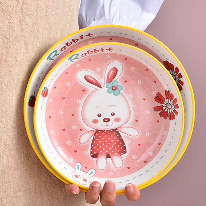 Rabbit Plate - Serving plate, snack plate, dessert plate | Plates for dining & home decor