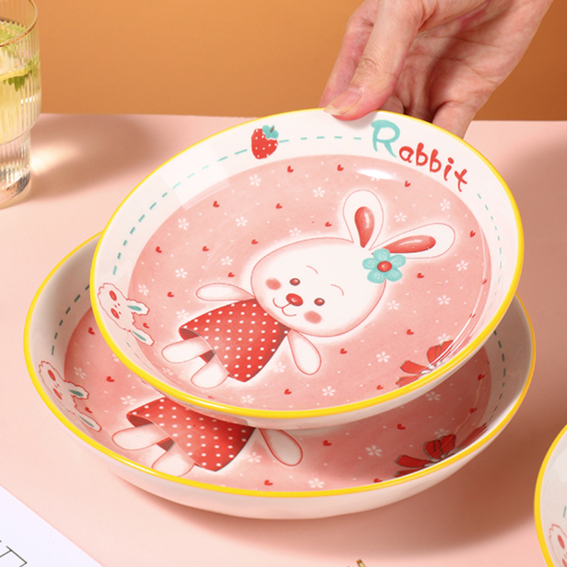 Rabbit Plate - Serving plate, snack plate, dessert plate | Plates for dining & home decor