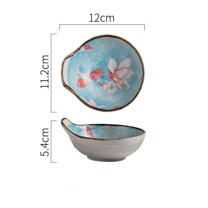 Pastel Flower Printed Bowl 100 ml - Bowl, ceramic bowl, dip bowls, chutney bowl, dip bowls ceramic | Bowls for dining table & home decor 