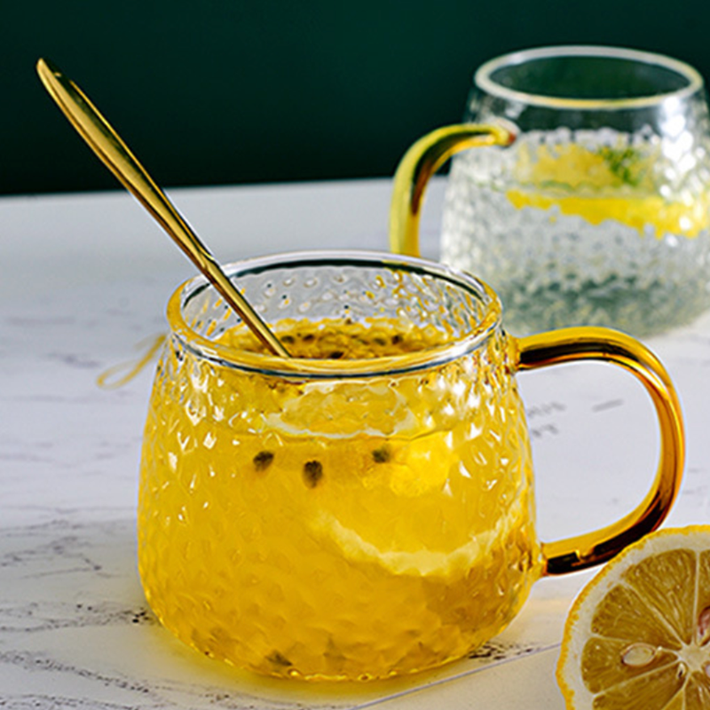 Glass Juice Set of 4 - Tea cup set, glass tea set, teapot set | Tea set for Dining table & Home decor