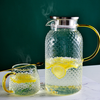Juice Pitcher Set of 6 - Tea cup set, glass tea set, teapot set | Tea set for Dining table & Home decor