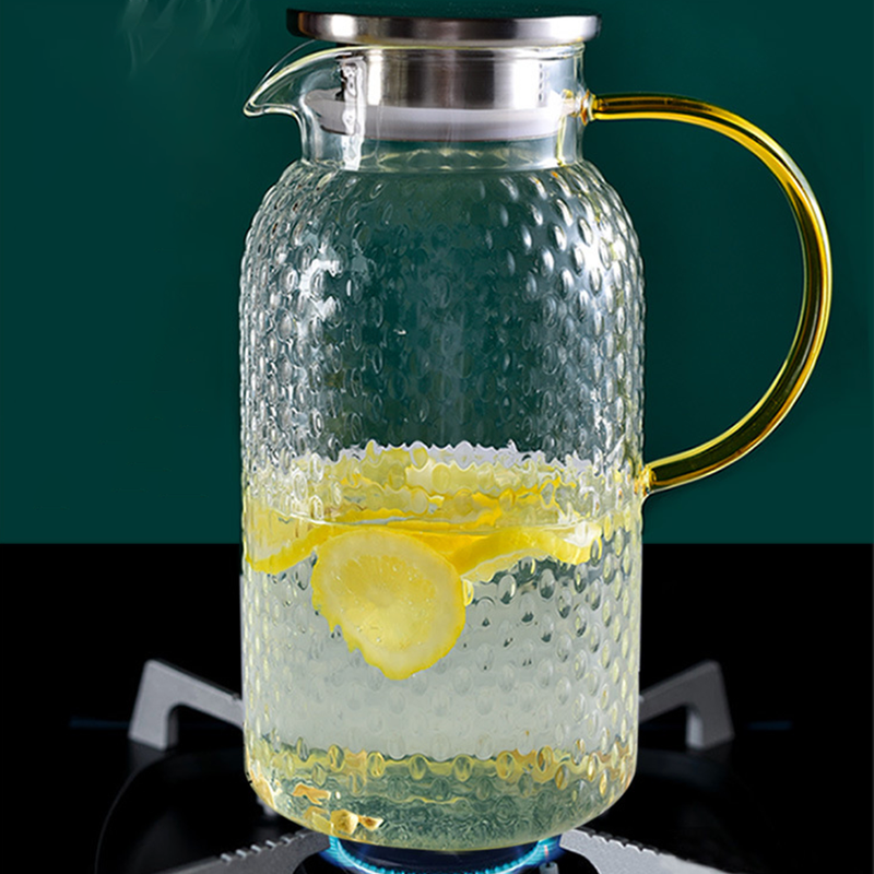 Cup with Jug Set of 2 - Tea cup set, glass tea set, teapot set | Tea set for Dining table & Home decor