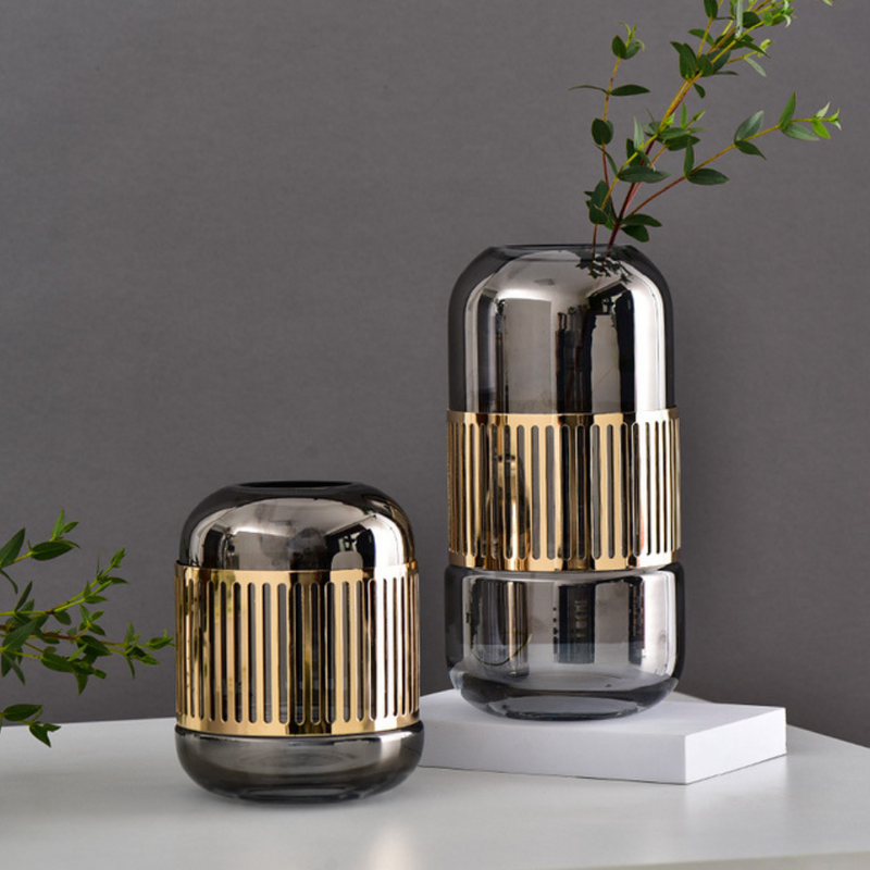 Bouquet Pot - Glass flower vase for home decor, office and gifting | Room decoration items