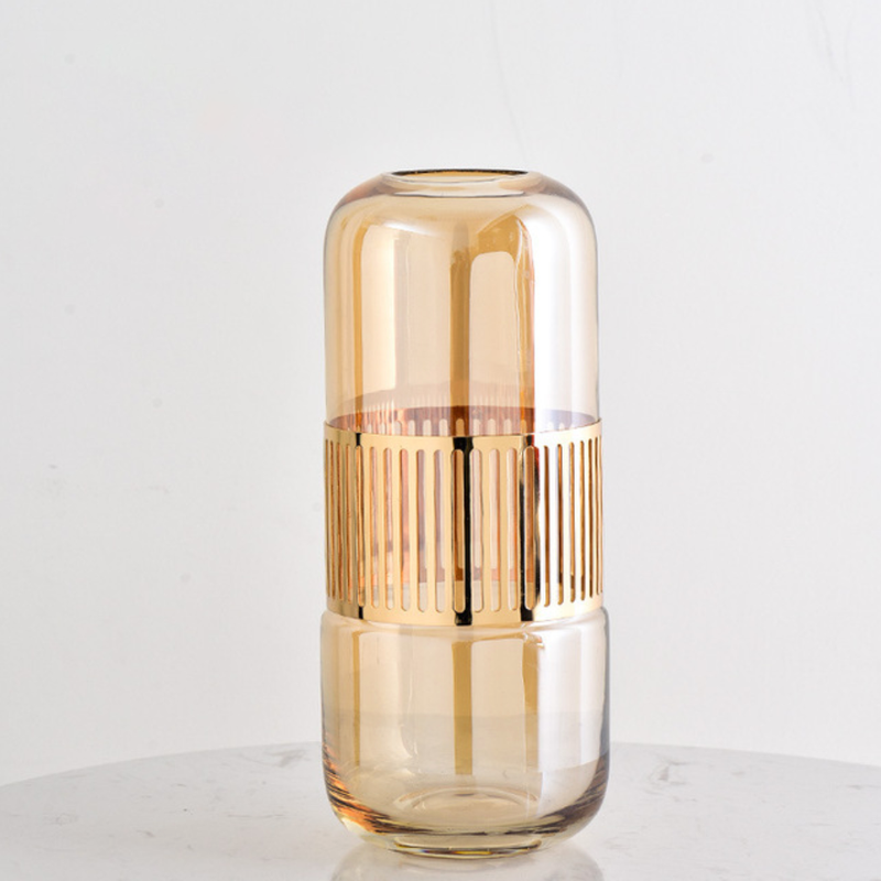 Bouquet Holder - Glass flower vase for home decor, office and gifting | Room decoration items