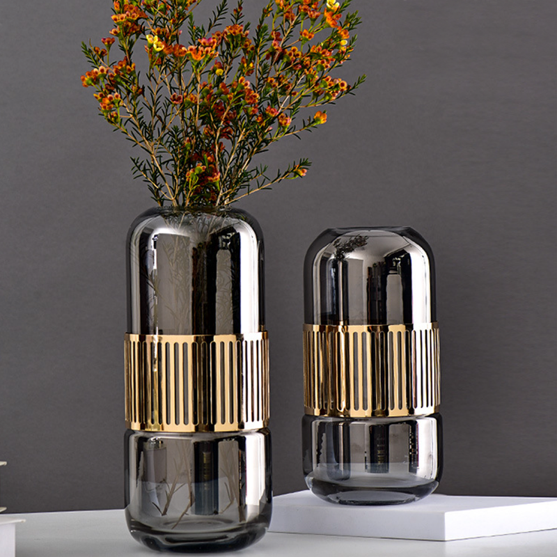 Bouquet Pot - Glass flower vase for home decor, office and gifting | Room decoration items