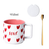 Heart Handle Mug- Mug for coffee, tea mug, cappuccino mug | Cups and Mugs for Coffee Table & Home Decor