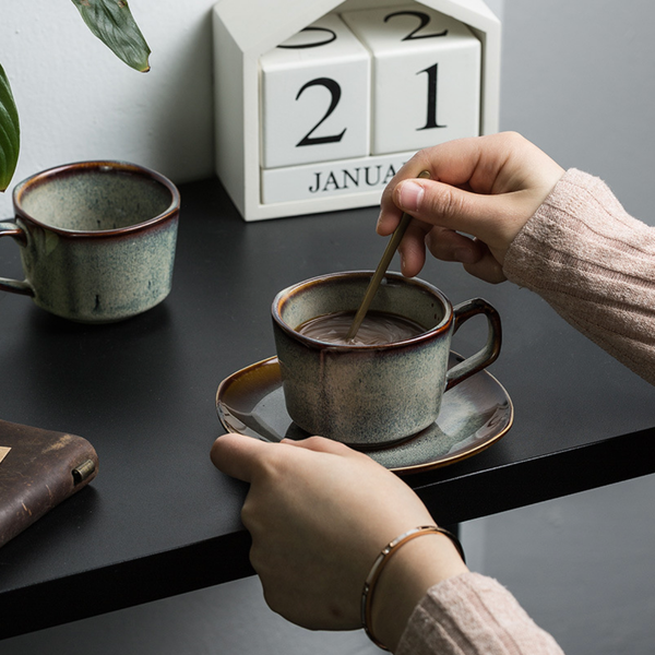 Square Cup and Saucer