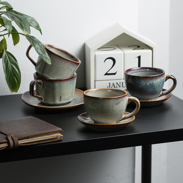Round Cup and Saucer- Tea cup, coffee cup, cup for tea | Cups and Mugs for Office Table & Home Decoration