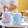Ceramic Unicorn Cup Lavender- Mug for coffee, tea mug, cappuccino mug | Cups and Mugs for Coffee Table & Home Decor