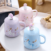 Ceramic Unicorn Cup Lavender- Mug for coffee, tea mug, cappuccino mug | Cups and Mugs for Coffee Table & Home Decor