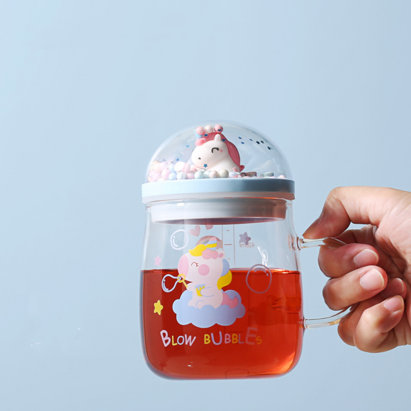 Unicorn Glass Cup- Mug for coffee, tea mug, cappuccino mug | Cups and Mugs for Coffee Table & Home Decor