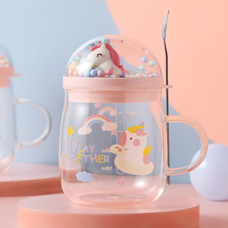 Unicorn Glass Cup- Mug for coffee, tea mug, cappuccino mug | Cups and Mugs for Coffee Table & Home Decor