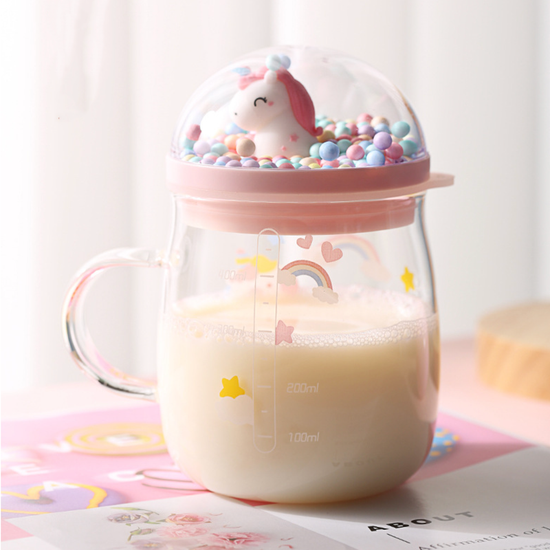 Unicorn Glass Cup- Mug for coffee, tea mug, cappuccino mug | Cups and Mugs for Coffee Table & Home Decor