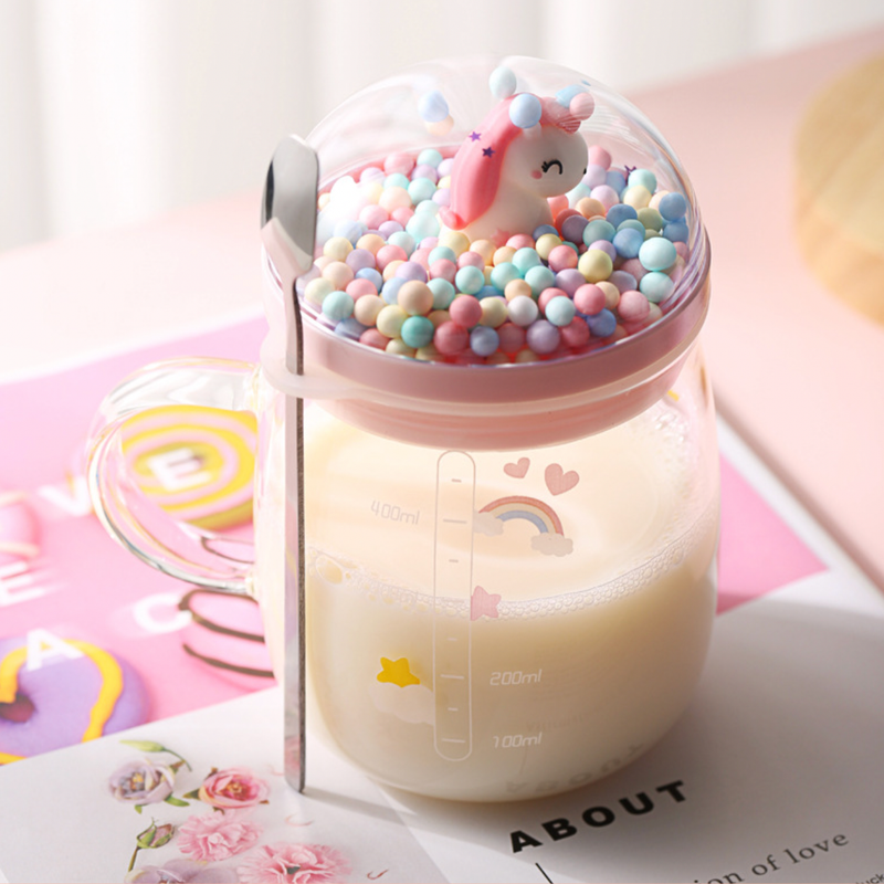 Unicorn Glass Cup- Mug for coffee, tea mug, cappuccino mug | Cups and Mugs for Coffee Table & Home Decor