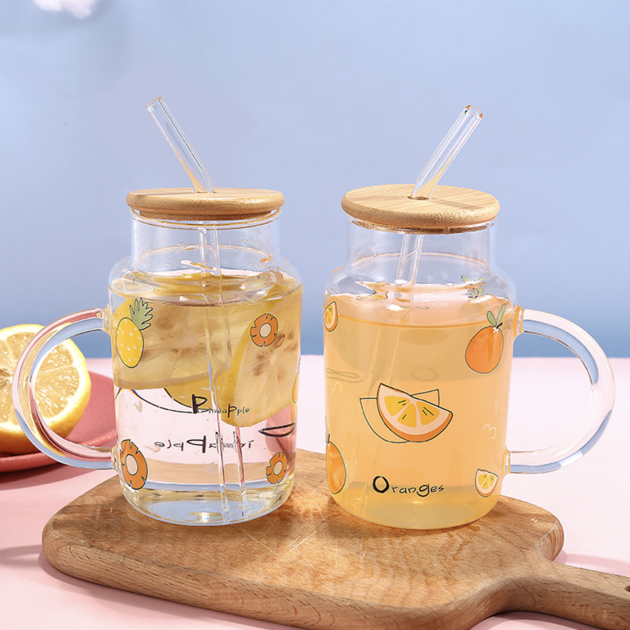 Maira Trading Glass Sipper with Lid & Straw Kids and Adult Fruit Juice Milk  Tea Cup Multi Glass Coffee Mug Price in India - Buy Maira Trading Glass  Sipper with Lid 