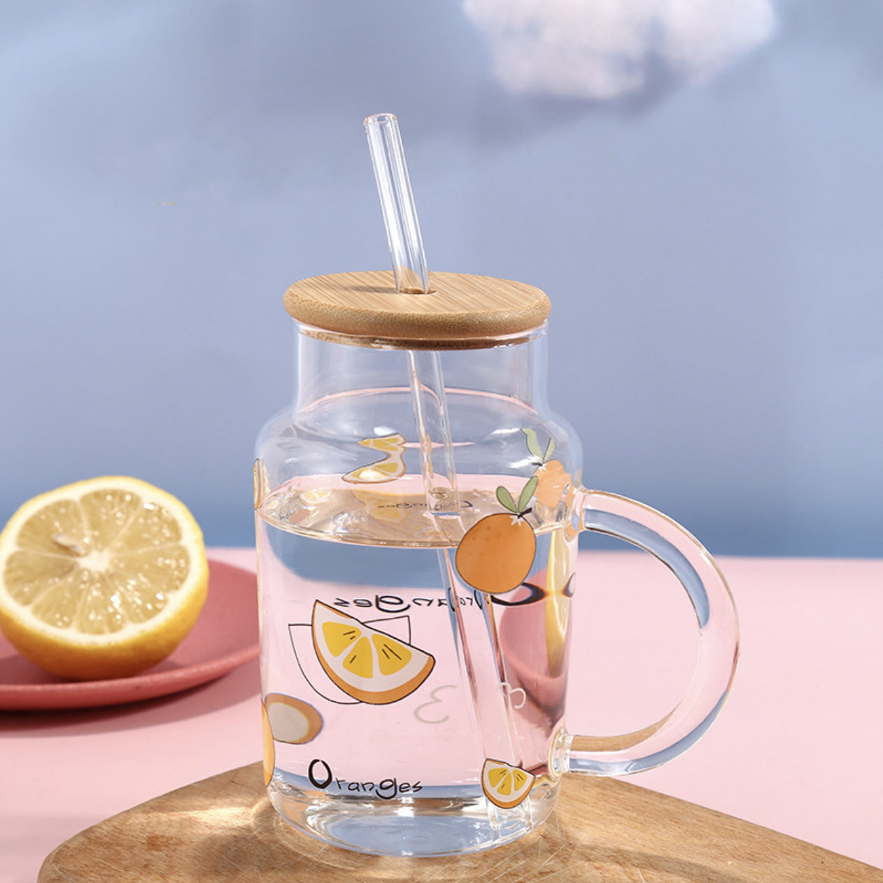 Maira Trading Glass Sipper with Lid & Straw Kids and Adult Fruit Juice Milk  Tea Cup Multi Glass Coffee Mug Price in India - Buy Maira Trading Glass  Sipper with Lid 