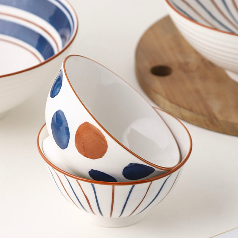 Meraki Ceramic Side Bowl Small 250 ml - Bowl,ceramic bowl, snack bowls, curry bowl, popcorn bowls | Bowls for dining table & home decor