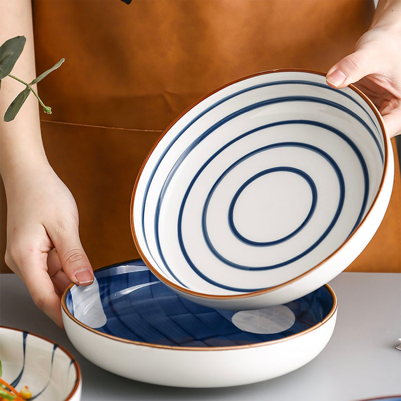 Nitori Deep Dish - Serving plate, pasta plate, lunch plate, deep plate | Plates for dining table & home decor