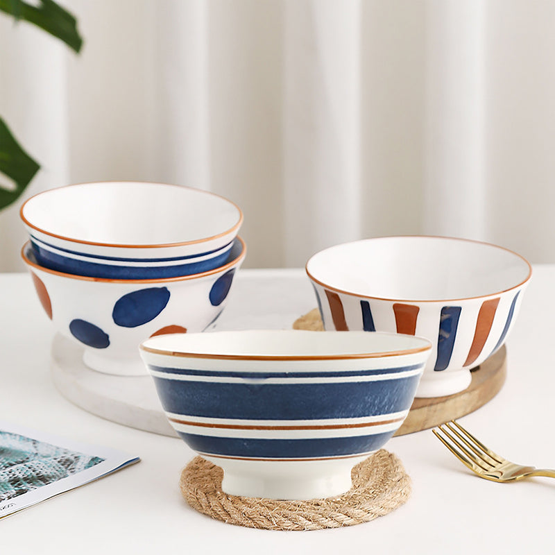 Meraki Ceramic Side Bowl Small 250 ml - Bowl,ceramic bowl, snack bowls, curry bowl, popcorn bowls | Bowls for dining table & home decor