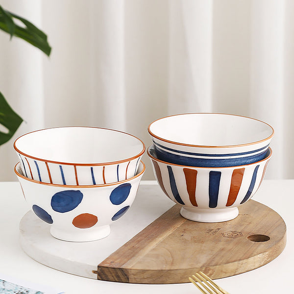 Meraki Ceramic Side Bowl Small 250 ml - Bowl,ceramic bowl, snack bowls, curry bowl, popcorn bowls | Bowls for dining table & home decor