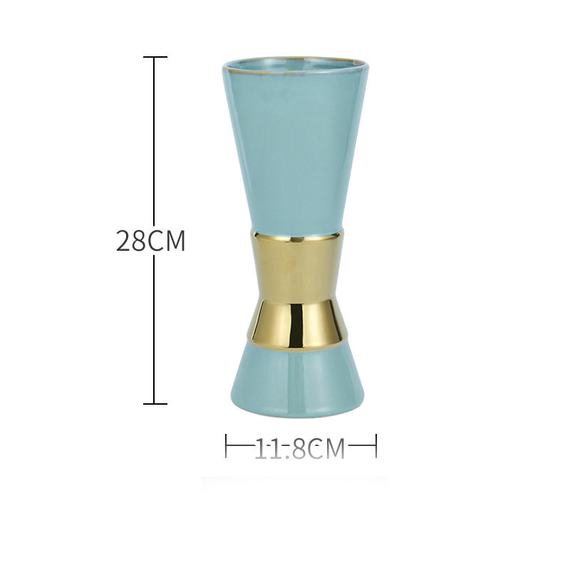 Ornamental Blue Flower Pot - Flower vase for home decor, office and gifting | Home decoration items