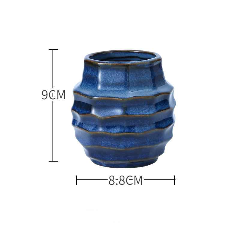 Wave Textured Vase - Flower vase for home decor, office and gifting | Home decoration items