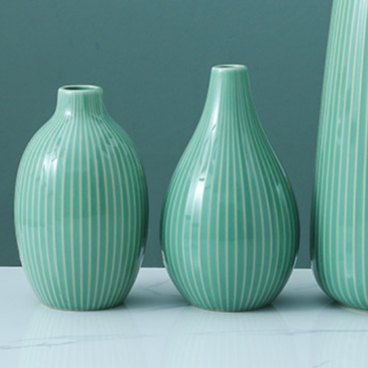 Raindrop Ceramic Vase - Flower vase for home decor, office and gifting | Home decoration items