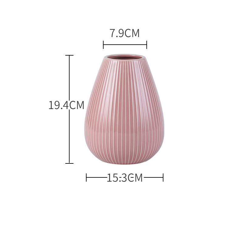 Nordic Ceramic Vase - Flower vase for home decor, office and gifting | Home decoration items