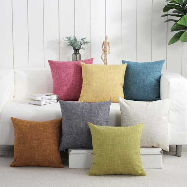 Solid Cushion Cover Set of 2