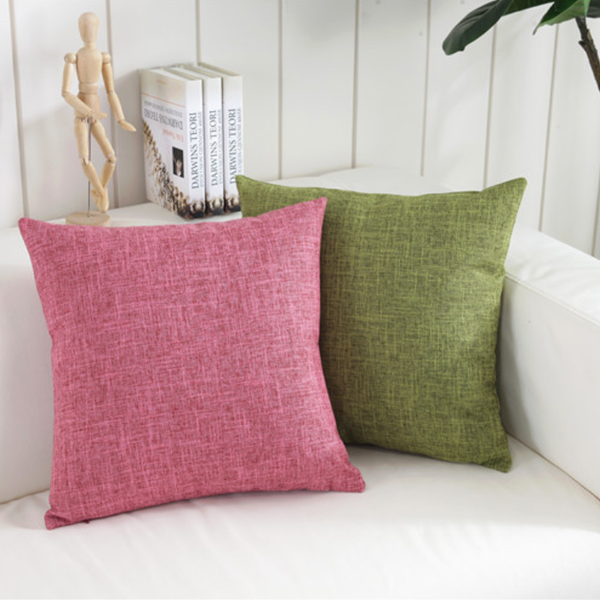 Solid Cushion Cover Set of 2