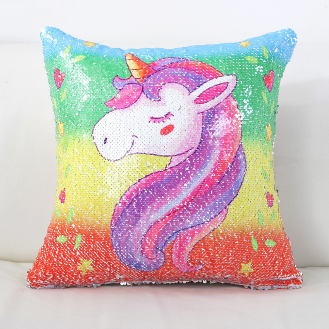 Iscream unicorn hotsell reversible sequin pillow