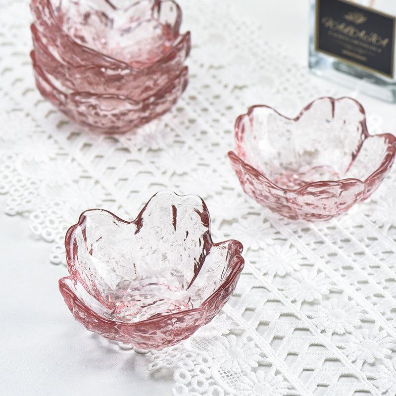 Sakura Styled Glass Dip Bowl Set of 2 - Bowl, ceramic bowl, dip bowls, chutney bowl, dip bowls ceramic | Bowls for dining table & home decor 