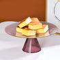 Glass Cake Stand Pink