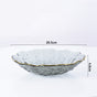 Glass Grey Dish Set of 3